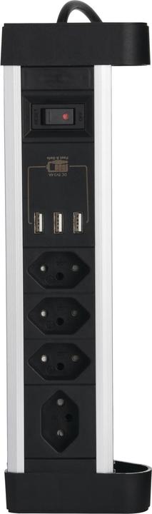 Image du produit Schönenberger Bandeau de prises de table (7 x, Type 13, USB-A, 2 m)