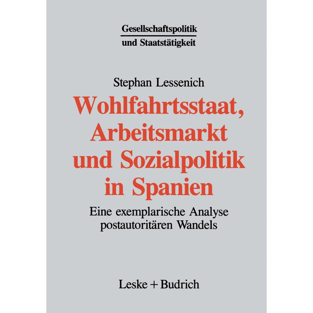 Wohlfahrtsstaat, Arbeitsmarkt und Sozialpolitik in Spanien, Fachbücher