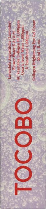 Immagine prodotto Tocobo Crema gel occhi illuminante al collagene 1,73 oz 49g Acqua di quarzo Estratto di acqua di lavanda (Gel per la cura degli occhi, 30 ml, Notte)