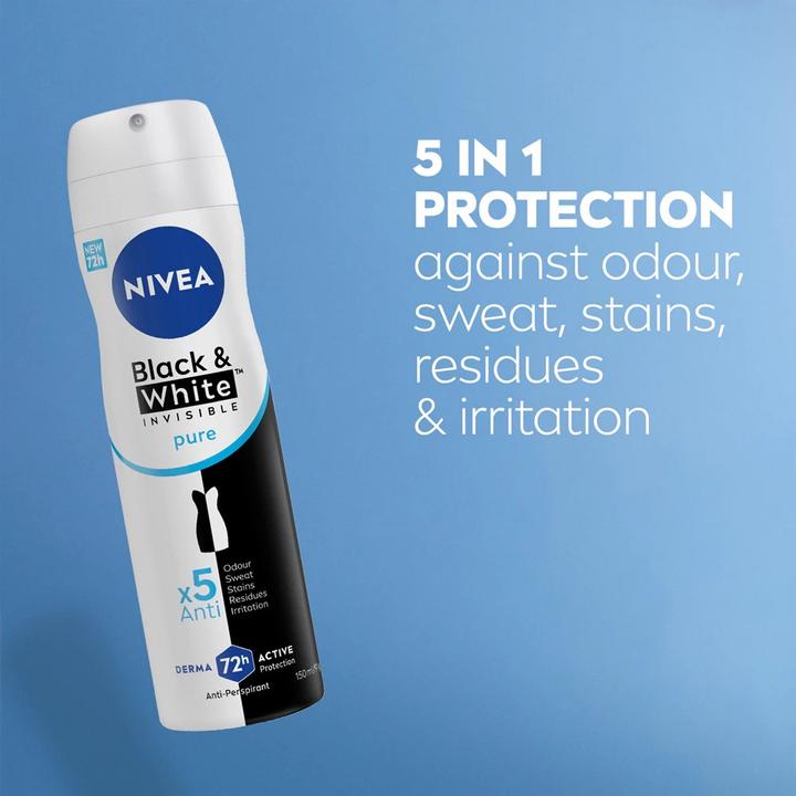 Produktbild NIVEA Invisible Black & White Pure (Spray, 150 ml)