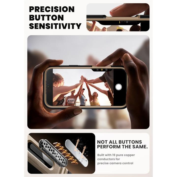 Image du produit Supcase IBLSN Ares Flip Mag MagSafe Hülle für iPhone 17 Pro - Gold (Apple iPhone 17 Pro)