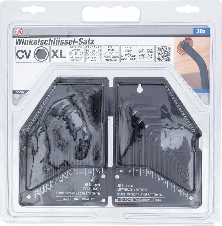 Produktbild BGS Winkelschlüssel-Satz (Innensechskant)