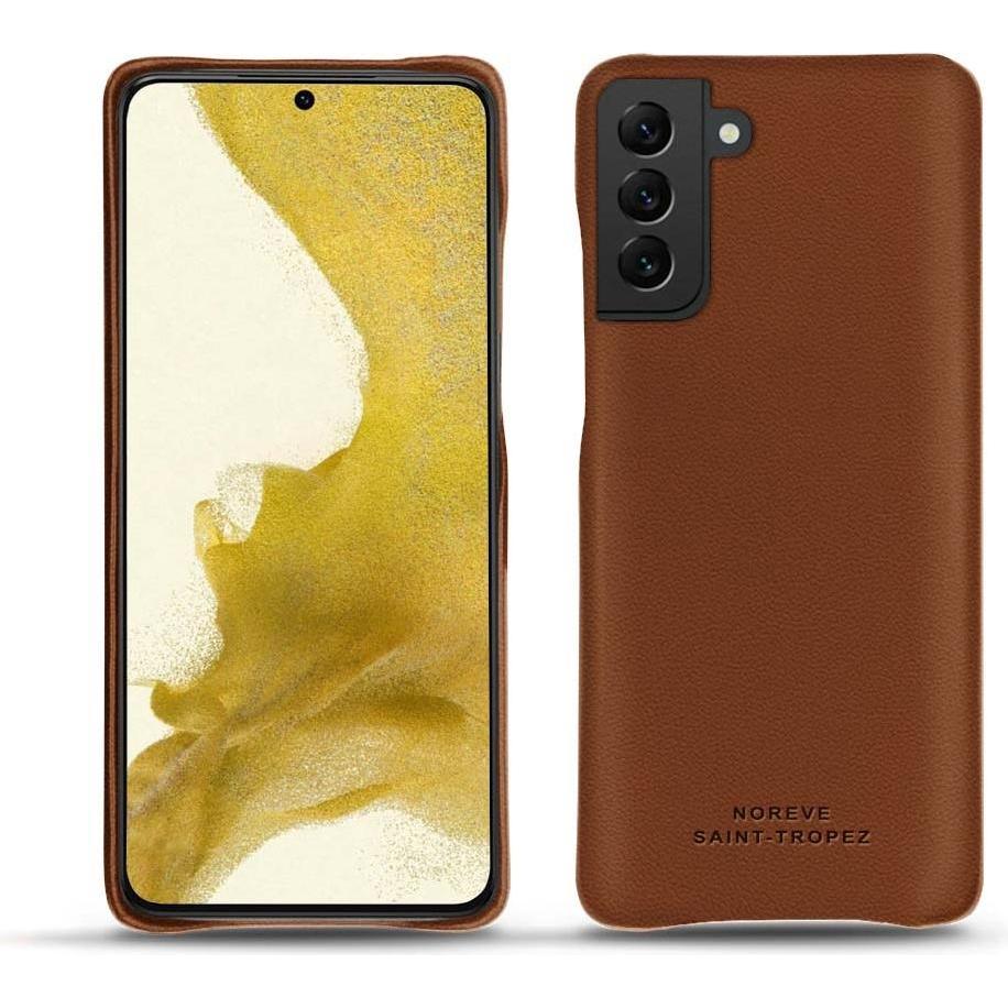 Noreve Lederschutzhülle (Samsung Galaxy S22), Smartphone Hülle, Braun