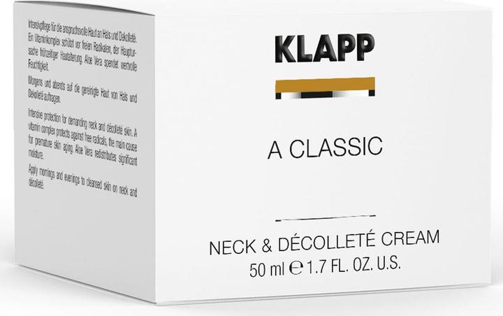 Image du produit Klapp Crème pour le cou et le décolleté A CLASSIC 50 m (50 ml, Crème 24h)