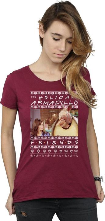 Actual product image Friends Womens/Ladies Fair Isle Holiday Armadillo Cotton T-Shirt (L)