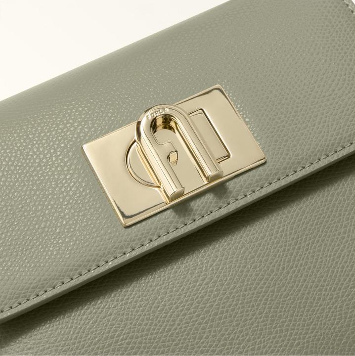 Actual product image Furla 1927 mini top handle in agave color leather