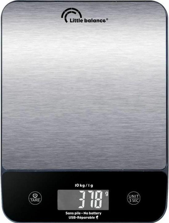 Little Balance Küchenwaage 10 Kg Silberfarben 23,8 X 17,3 Cm