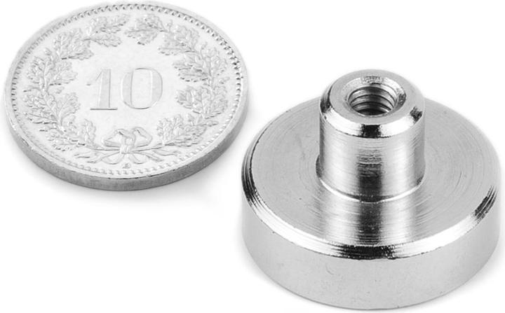 Produktbild Supermagnete Topfmagnet mit Gewindebuchse (3x)