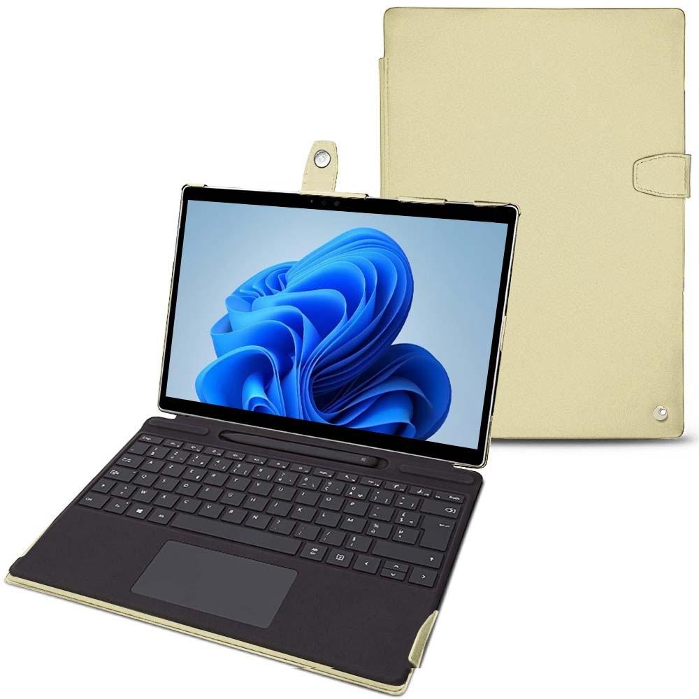 Thumbnail - Noreve Lederschutzhülle Microsoft Surface Pro8 (Microsoft Surface Pro 8), Tablet Hülle, Beige
