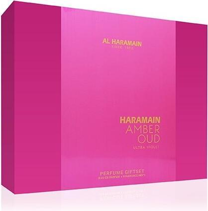 Productafbeelding Al Haramain Haramain Amber Oud Ultra Violet Perfumery Gift Set With Body Mist 75ml 30ml Body Mist (Parfum set)