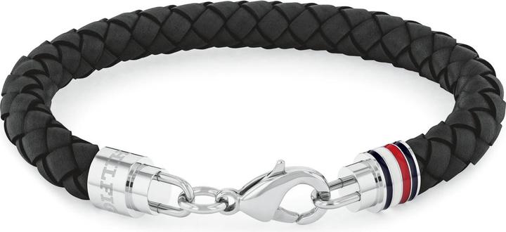 Immagine prodotto Tommy Hilfiger Bracciale iconico in pelle intrecciata (19 cm, Cuoio)