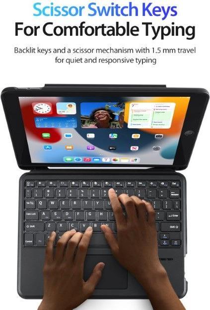 Image du produit Dux Ducis Étui pour clavier de la série DK (ING. Int., iPad 7, iPad 8, IPad 9)
