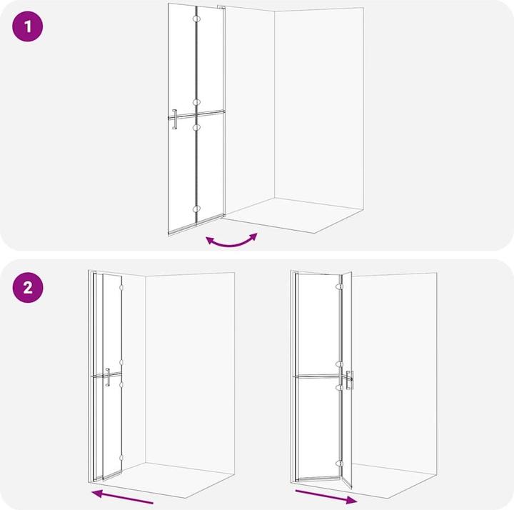 Produktbild vidaXL Duschwand
