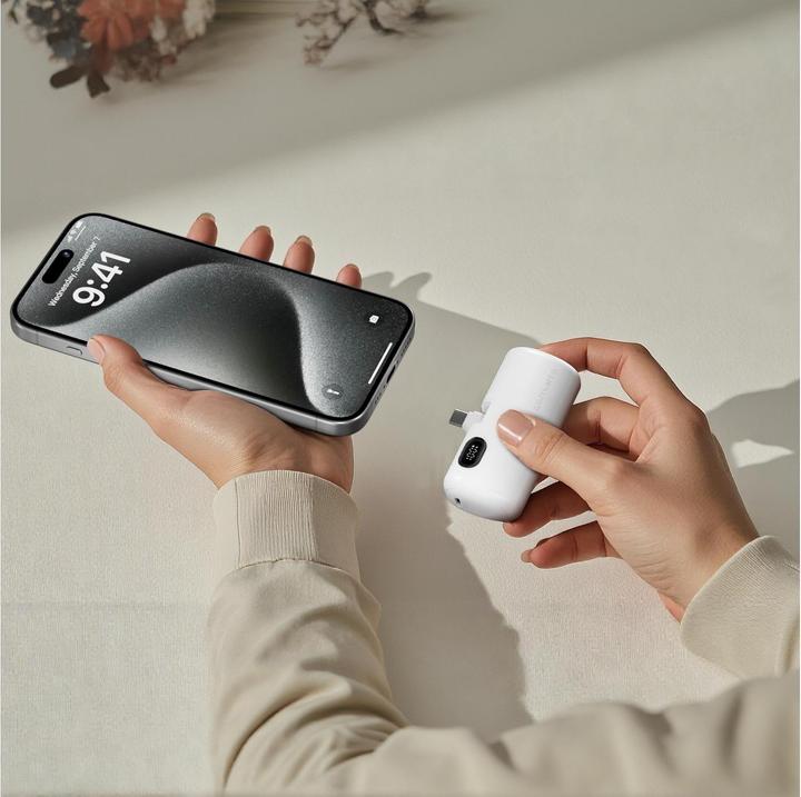 Image du produit 4smarts Powerbank PicoFold 5000mAh 22.5W, weiss (5000 mAh, 22.50 W, 18.15 Wh)