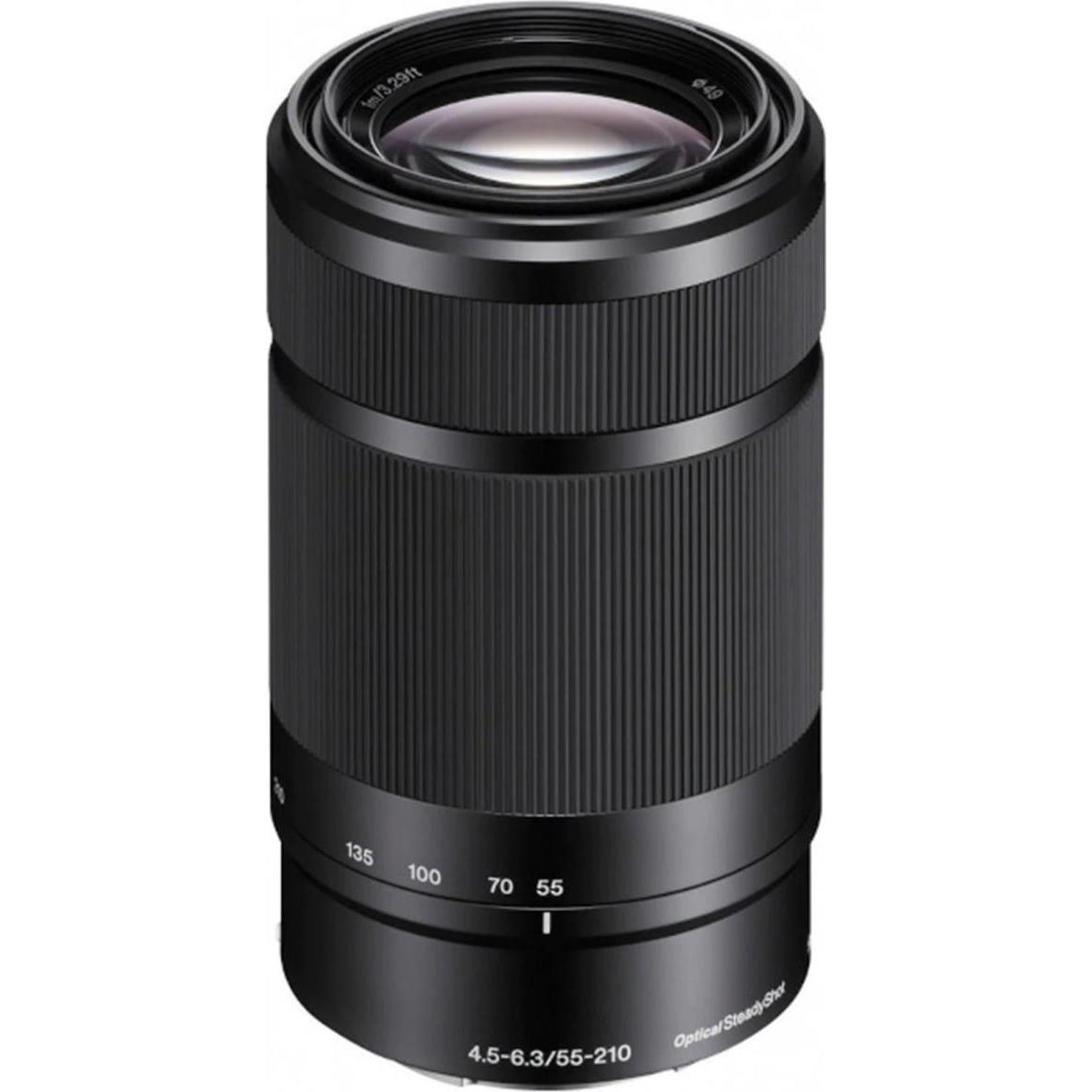 Sony E 55-210mm f/4.5-6.3 OSS (Sony E, APS-C / DX), Objektiv, Schwarz