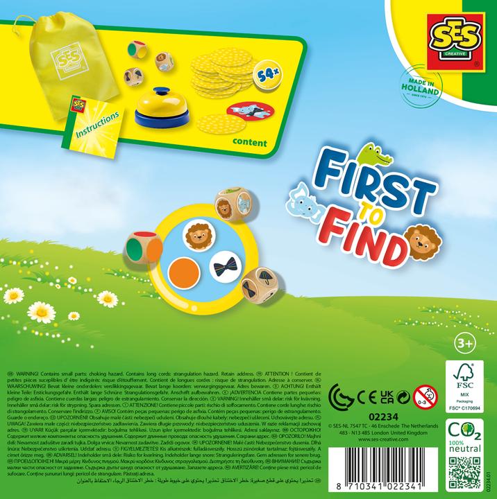 Produktbild Ses First to Find - Suchen, Anrufen und Sammeln (Englisch, Französisch)