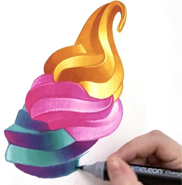 Produktbild Chameleon Aquarellfarbstifte Brushpen Color & Blending Set (Mehrfarbig, 6 x)