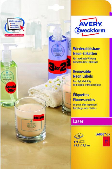 Immagine prodotto Avery Etichette in colori speciali