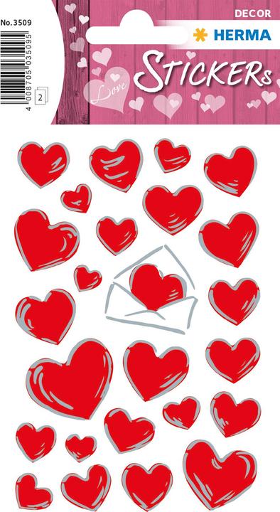 Produktbild HERMA Sticker Herzen