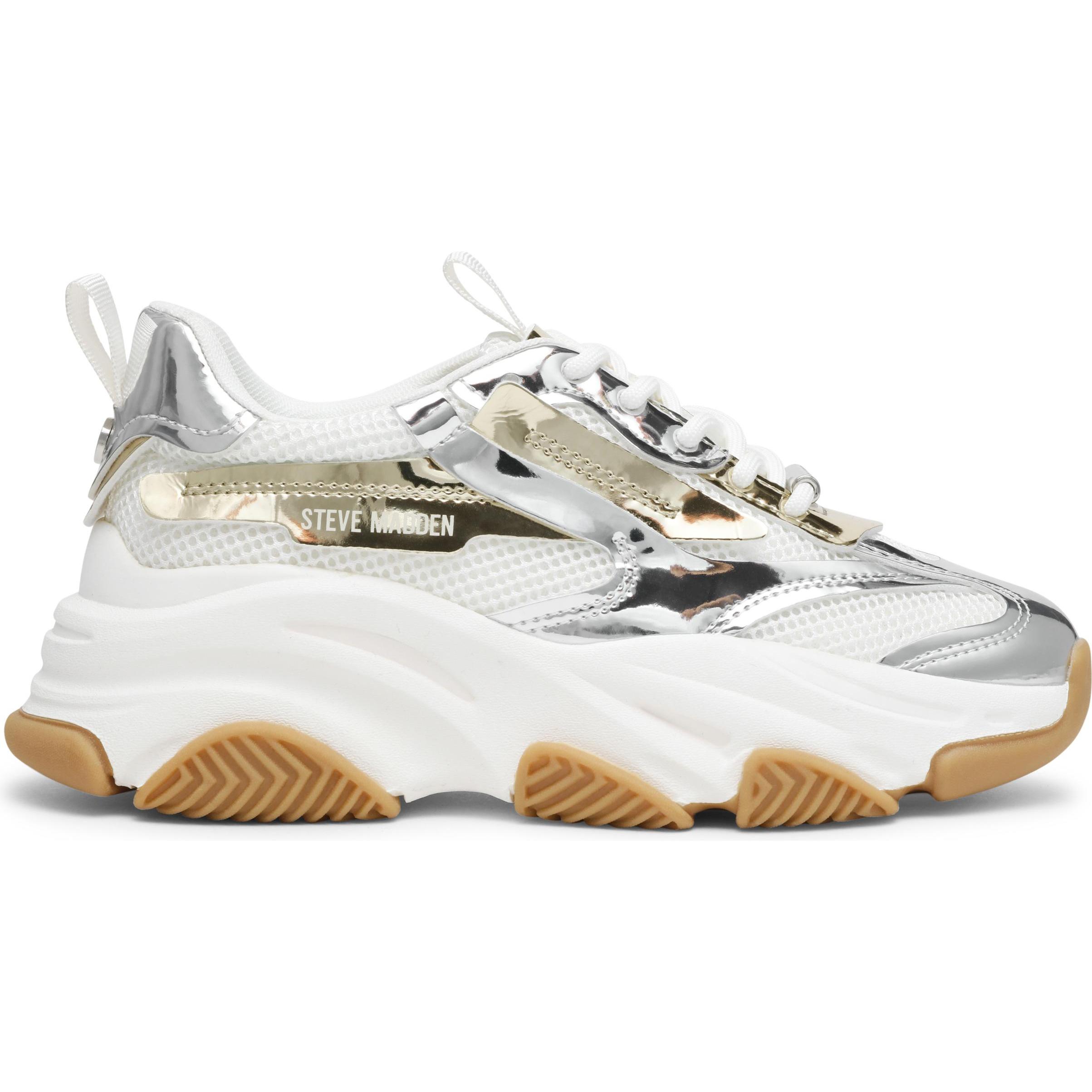 Steve Madden, Damen, Sneaker, Possession-E, Silber, (37)