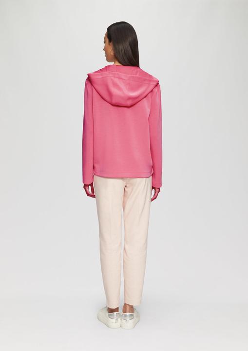 Produktbild S.Oliver Sweatshirt Kapuzenshirt aus Sweat mit Satin-Details (36)