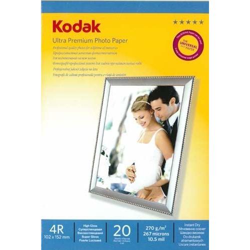 Kodak Carta fotografica per stampanti A6 (5740-537 N57040-818) (270 g/m², A6, 20 x), Carta fotografica