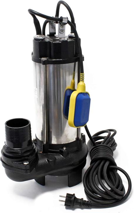 Produktbild Wiltec Schmutzwasserpumpe Schwimmerschalter Häcksler 31200 L/h 2200 W Eintauchtiefe 5 m (Schmutzwasserpumpe)