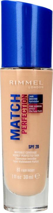 Immagine prodotto Rimmel London Match Perfection 81 Fair Ivory 30ml (D9AE95)