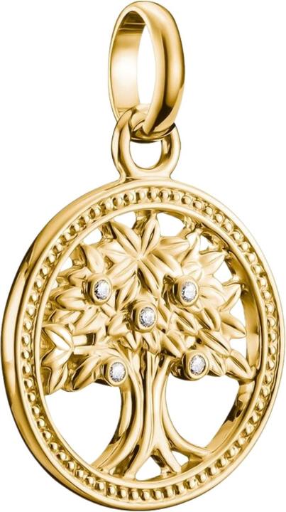 Actual product image Thomas Sabo Charm-Anhänger Tree of Love mit Steinen Connect vergoldet - (Sterling Silver)