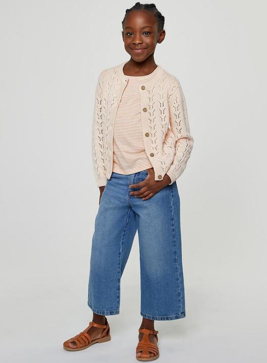 Actual product image La Redoute Collections Cardigan with button closure and ajour pattern (110)