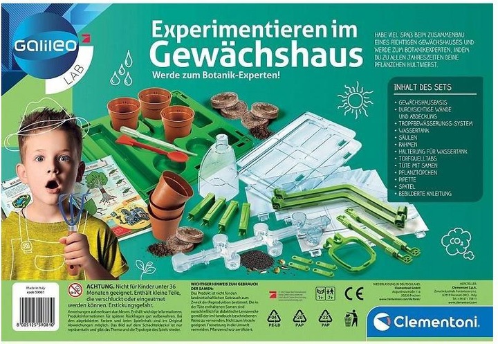 Produktbild Clementoni Experimentieren im Gewächshaus