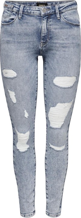 Only ONLCarmen Life Reg Destroyed Skinny Fit Jeans (26)