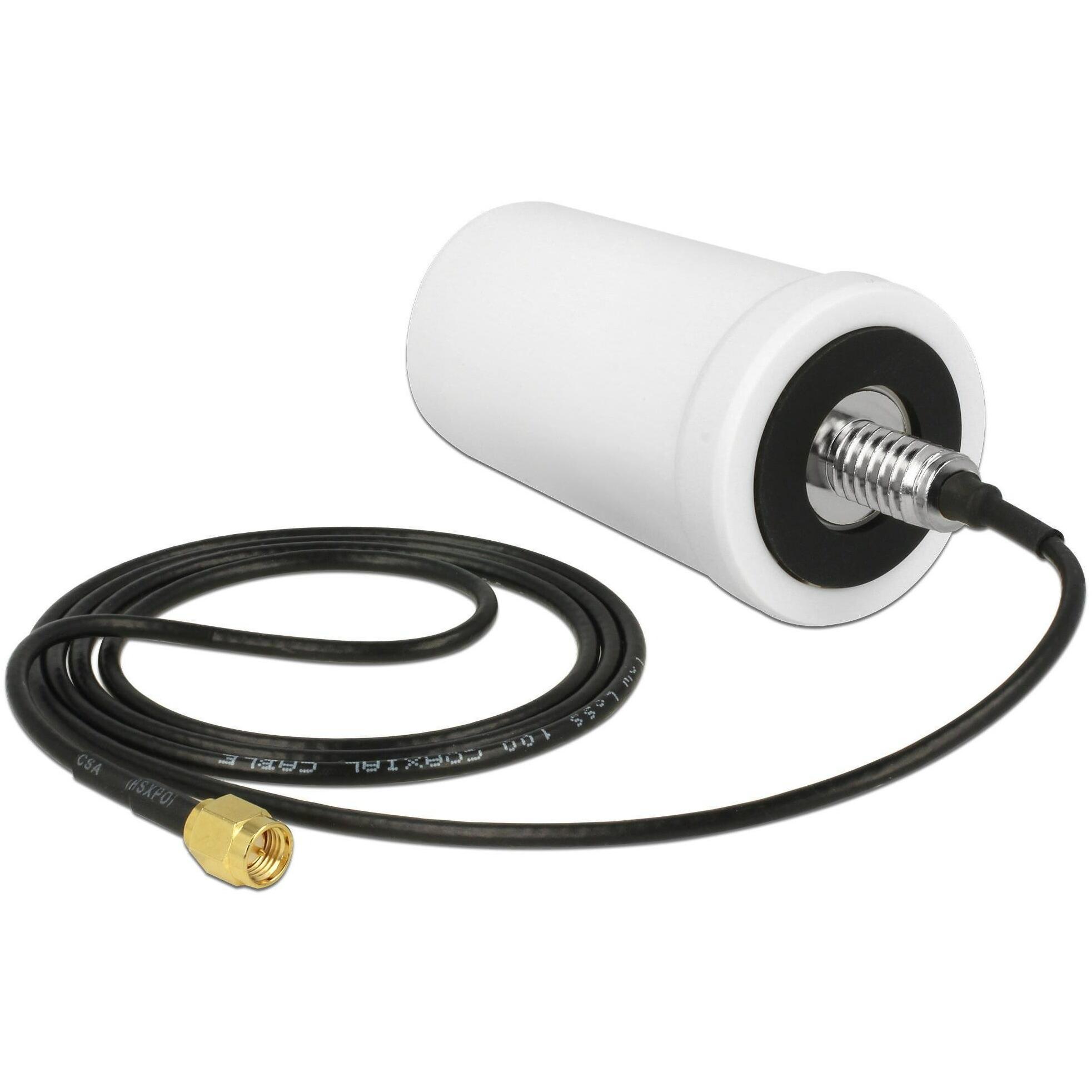 Thumbnail - Delock LTE/GSM Antenne, SMA-Stecker, weiss (2 dB, Antennenkabel), Antennenkabel