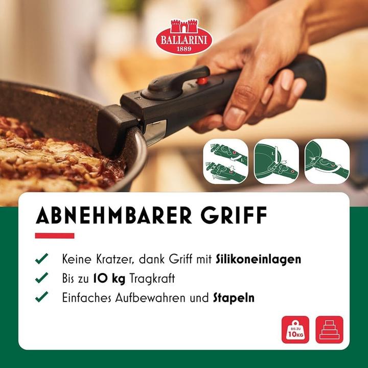 Actual product image Ballarini 4-piece Torre frying pan set 20 + 28cm (Frying pan, Aluminium, 28 x 8.60 cm)