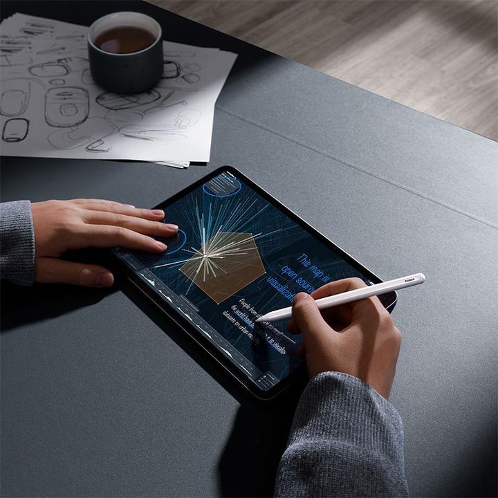 Actual product image Baseus Active, multifunctional stylus Smooth Writing Series with wireless charging, USB-C (White)