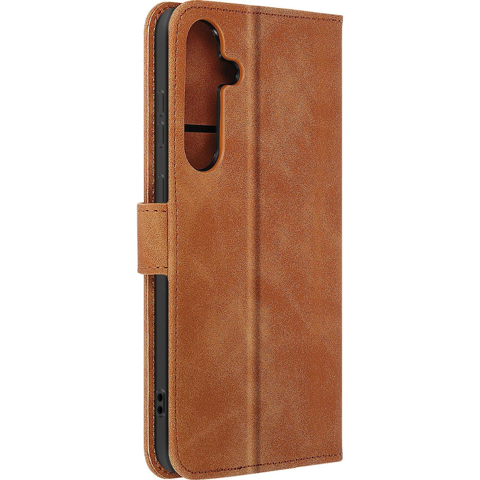 Thumbnail - Avizar Tender Book Series (Samsung Galaxy S24), Smartphone Hülle, Braun