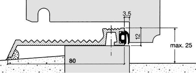 Actual product image Hebgo Threshold profiles 167