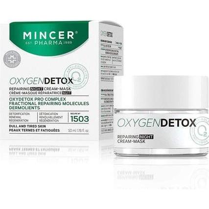 Mincer Pharma, Maschera viso, Crema-Maschera Riparatrice Ossigeno Detox Notte N.1503 50Ml (50 ml)