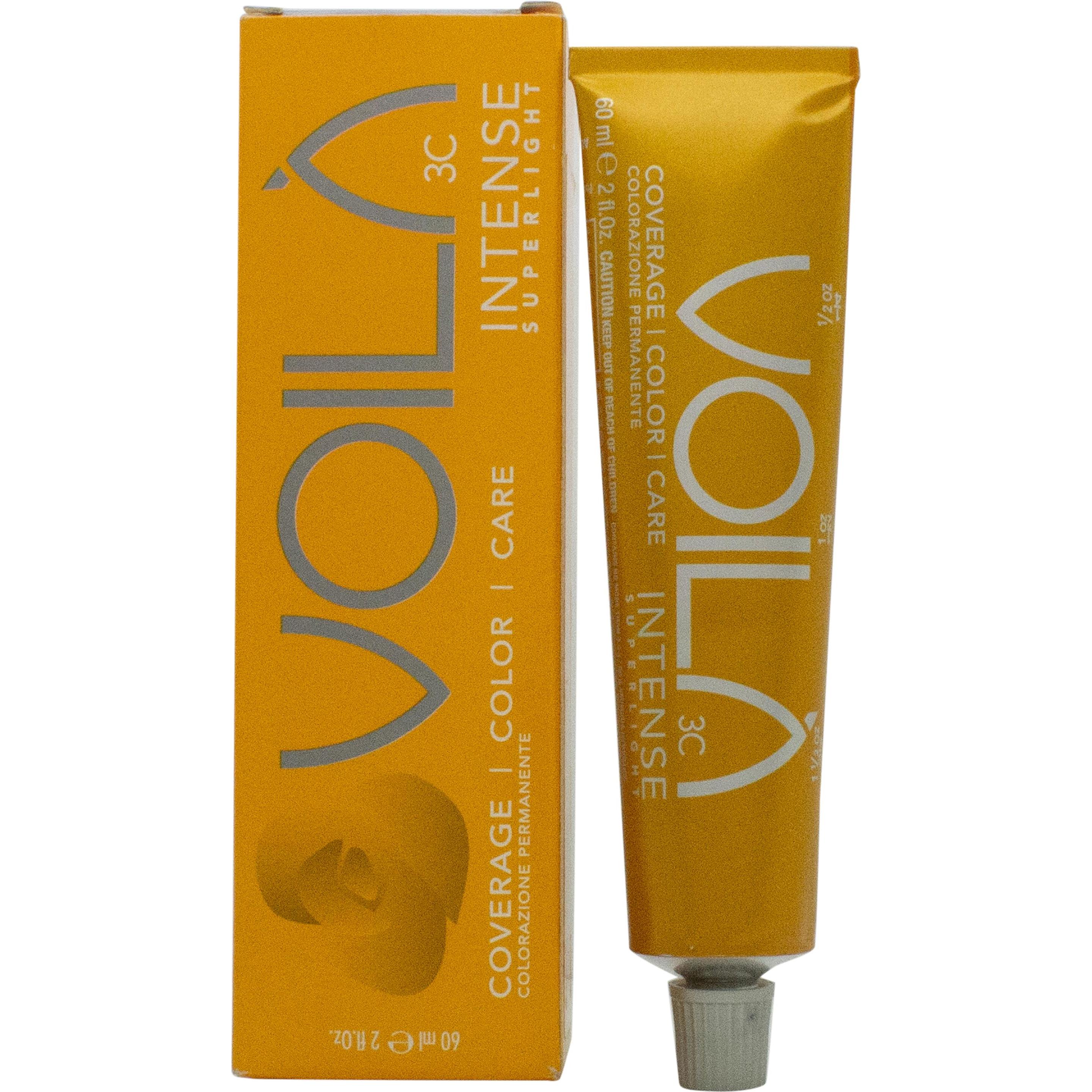 Intercosmo Beige Haarfarbe, Voilà 3C Intense Tinta ( Irise Superblonde)