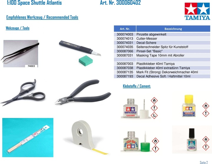 Produktbild Tamiya Space Shuttle Atlantis
