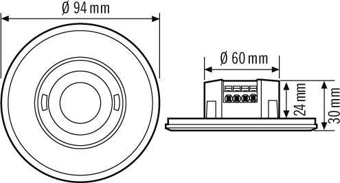 Actual product image Esylux Presence detector PDFLAT 30i/8 (8 m)