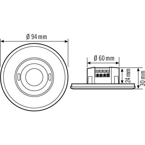 Thumbnail - Esylux, Bewegungsmelder, Präsenzmelder PDFLAT 30i/8 (8 m)
