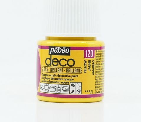 Actual product image Pebeo Deco Glossy acrylic paint (Yellow, 45 ml)