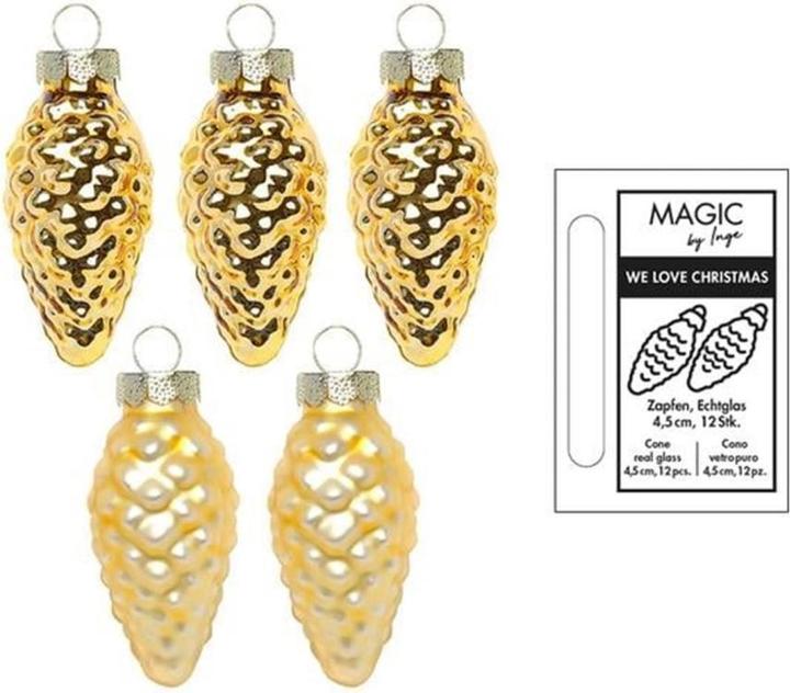 Actual product image Inge’s Glas Christmas Decor Pine cone (12x)