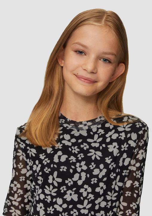 Produktbild s.Oliver Kleid Gemustertes Kleid aus unterlegtem Mesh (164)