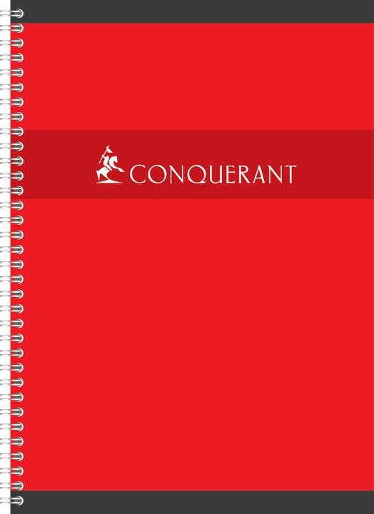 Actual product image Conquerant SEPT spiral notebook, DIN A4, squared, 50 sheets (A4, Checked, Soft cover)