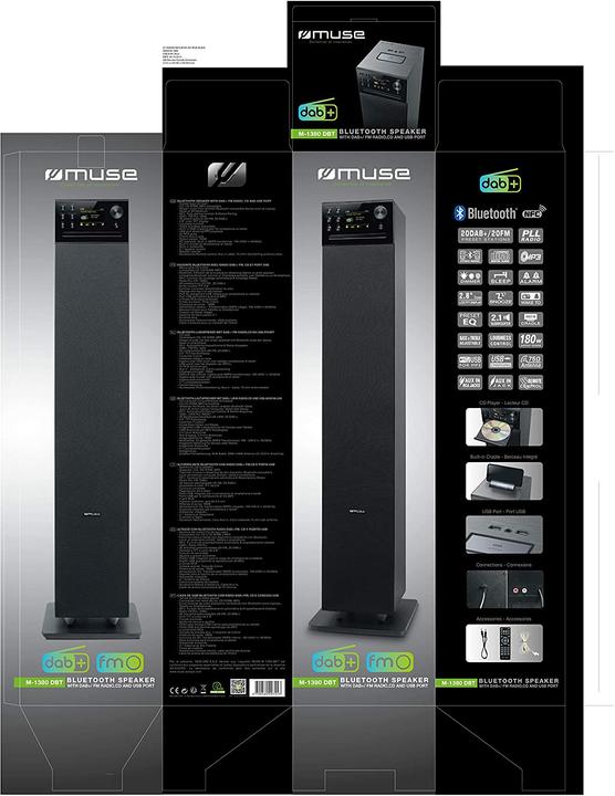 Actual product image Muse M-1380 DBT (DAB+, FM, PLL, Bluetooth)