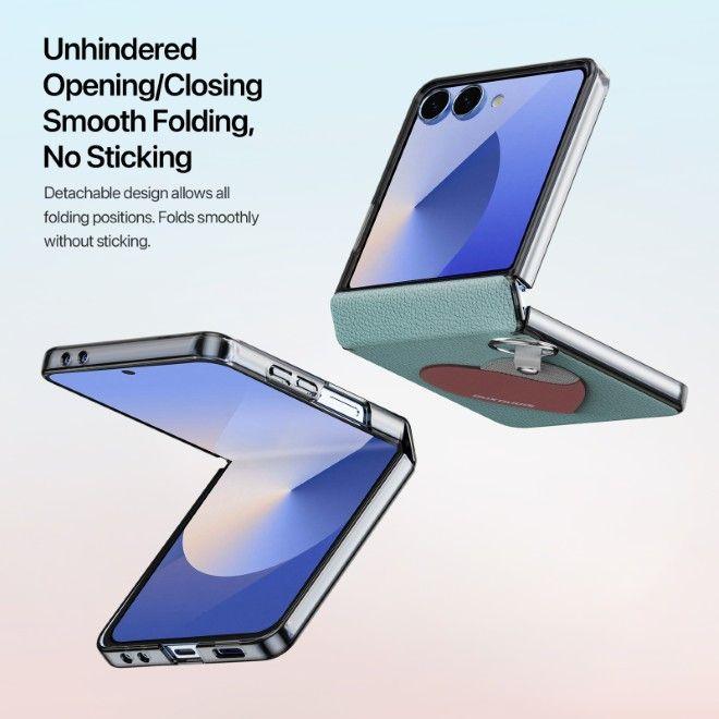 Produktbild Dux Ducis Luvy Series Leder Hardcase Hülle (Samsung Galaxy Z Flip7)