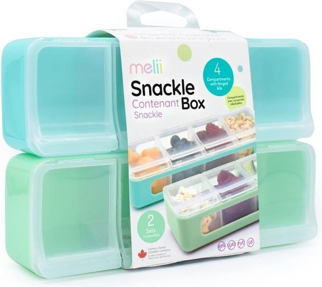 Produktbild Melii 2er Set Snackle Box 4, blue & mint
