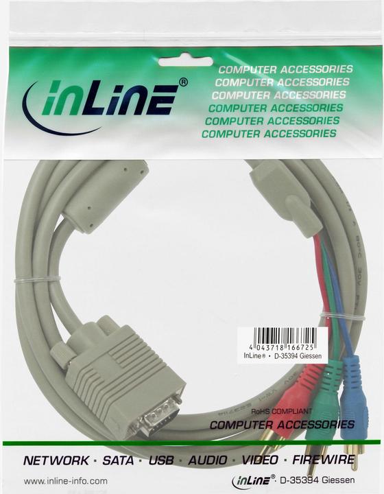 Produktbild InLine Kabel HD-15-Stecker (2 m, VGA, HDMI)